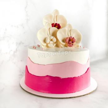 торт с цветами женщине