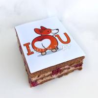 Торт-открытка №73 - I LOVE U