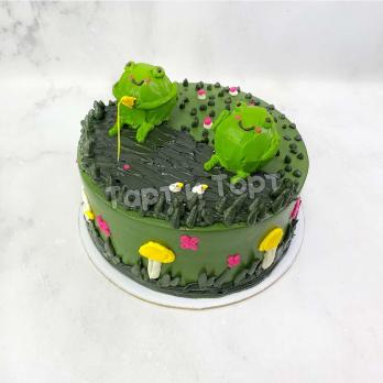 Торт с лягушками