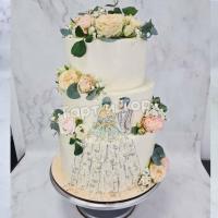 Свадебный торт жених и невеста