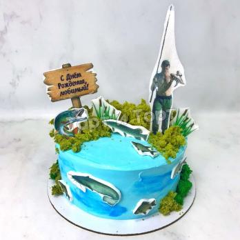 торт для рыбака
