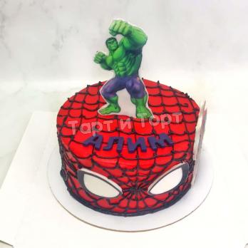 торт с человеком пауком
