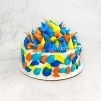 разноцветный торт