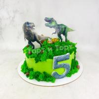 Торт динозавры мальчику
