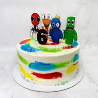 Торт радужные друзья