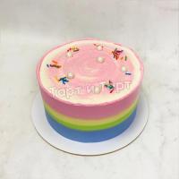 Торт цветной