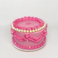 Торт розовый для девушки