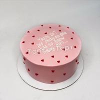 Торт розовый девушке