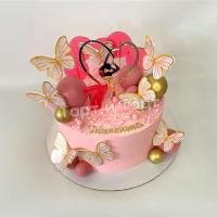 розовый торт девочке