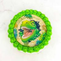 торт с динозавром