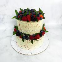 свадебный торт с ягодами