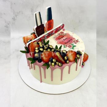 Классный торт из цветов своими руками. Пошаговая фотоинструкция